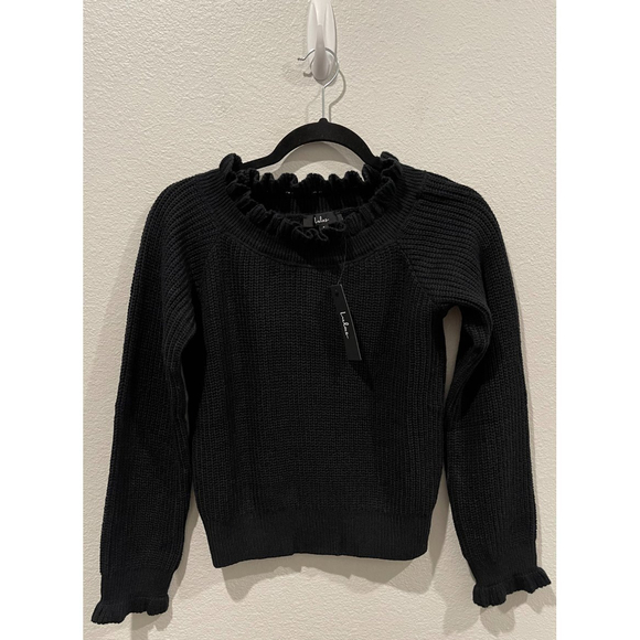 LULUS Black Knitted Sweater - Picture 1 of 4